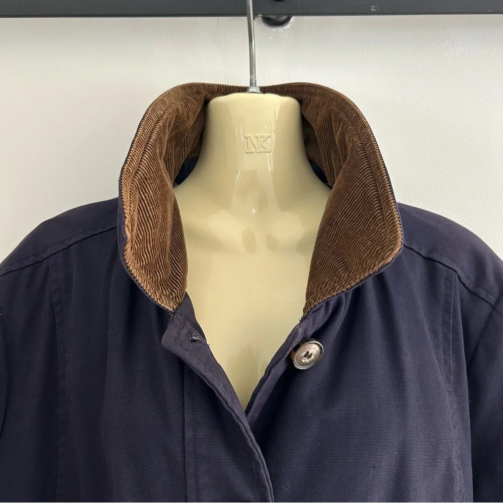 Jessica Navy and Brown Utility Jacket - Picture 5 of 16